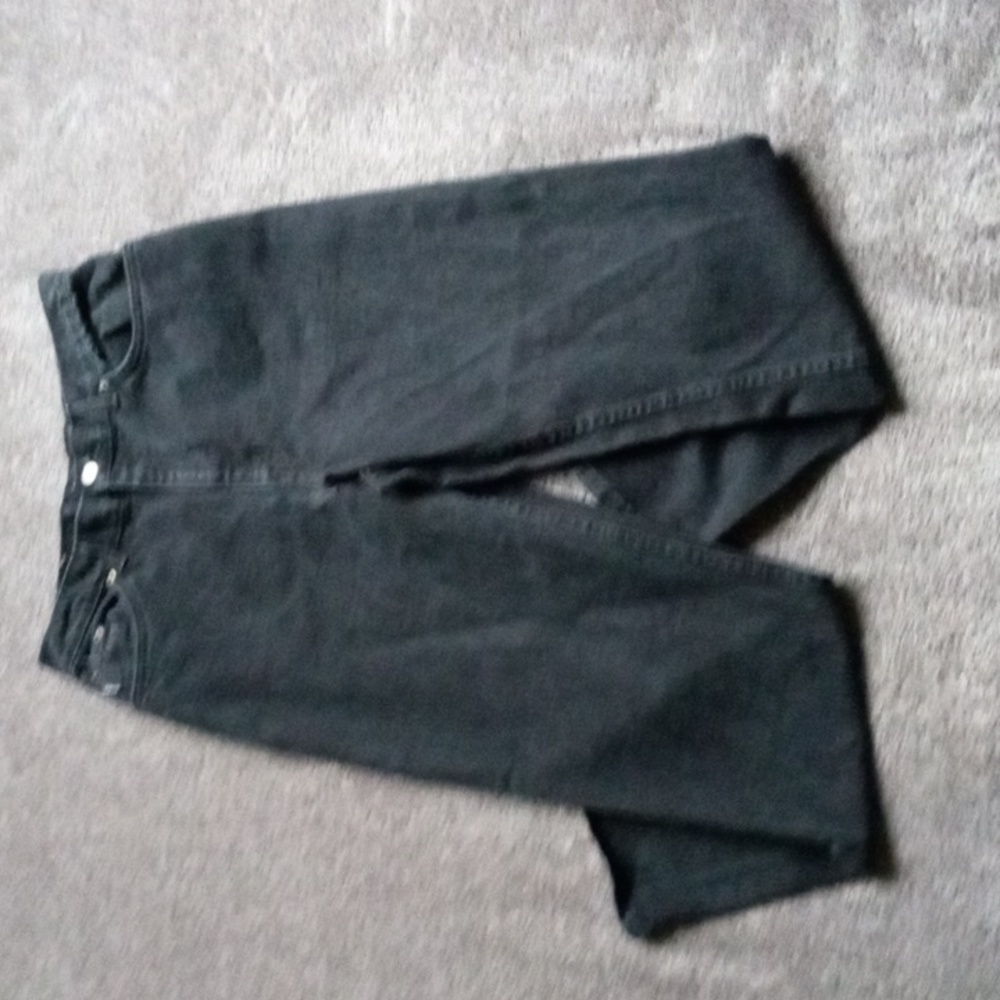 Vintage Chic 70s? black jeans size 14 1/2 actual waist  31"